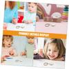 2pcs Dollhouse Ceiling Lamp Miniature Doll House Round Doll House Opening Decoration Window Light Candle Holder Model Lamp Doll House Mini Statues Miniature LED Lights for Models Gogogmee view 3