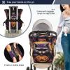 LINNIKEEEE Halloween Pattern Red Panda Diaper Bag Travel Backpack Large Capacity Tote Mom Bags for Dad Women Girls view 4