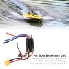 Alomejor RC Boat ESC, Dual Channel Drainage, Brushless ESC Speed Controller for 450mm Boat, Convenient view 3