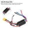Alomejor RC Boat ESC, Dual Channel Drainage, Brushless ESC Speed Controller for 450mm Boat, Convenient view 4