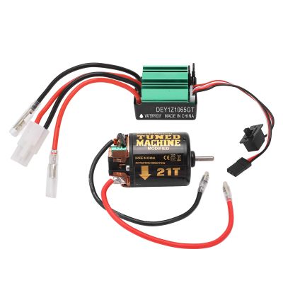 540 21T Brushed Motor Strong Torsion Rotor High Power ESC 65A Brushed ESC for RC Cars