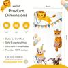 100% Cotton Fitted Crib Sheet  Carnival Fun Circus Theme Nursery Bedding, Colorful Baby Crib/Toddler Sheet (Standard Size) view 4