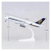 Scale Aircraft 18CM for A380 Singapore Airlines Diecast Metal Alloy Model Aircraft Plane with Landing Gears Suitable for Display view 2