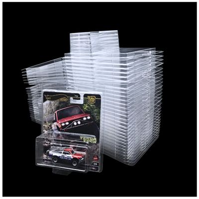 30Pcs Protector Cases Compatible for Hot-Wheels - Premium Hot Wheels Protector Case, Clear Plastic Display Storage Case Showcase Organizer Inside 6.5 x 5.25Inch