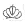 Baluue 6pcs Mini Rhinestone Comb for Girls Birthday Party Hair Accessories for Flower Girls Cute and Comfortable Headdresses for Weddings and Celebrations view 2