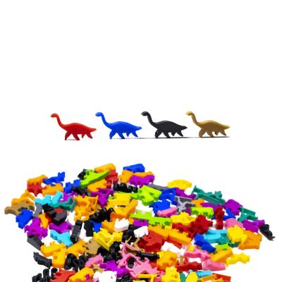 BoardGameSet 10PCS Plesiosaur Dinosaur Meeple Figures | Board Game Pieces Accessories Meeples, Skin