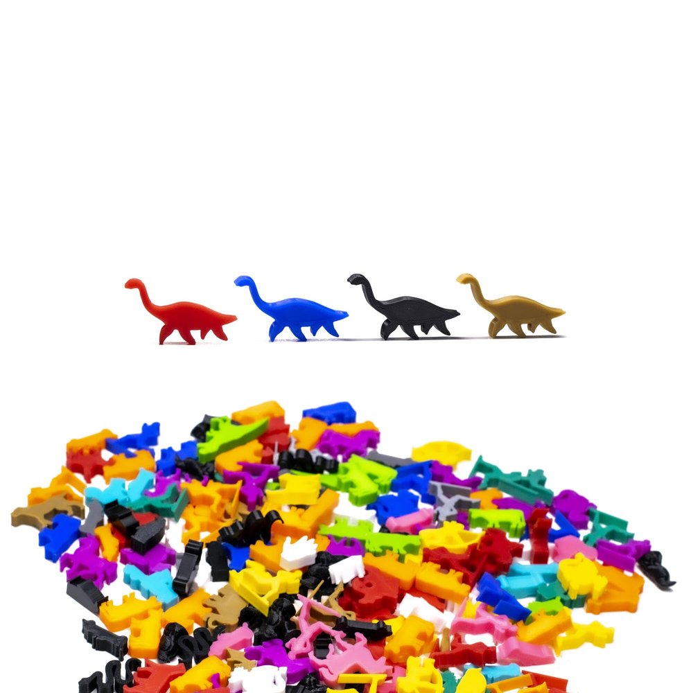 BoardGameSet 10PCS Plesiosaur Dinosaur Meeple Figures | Board Game Pieces Accessories Meeples, Skin