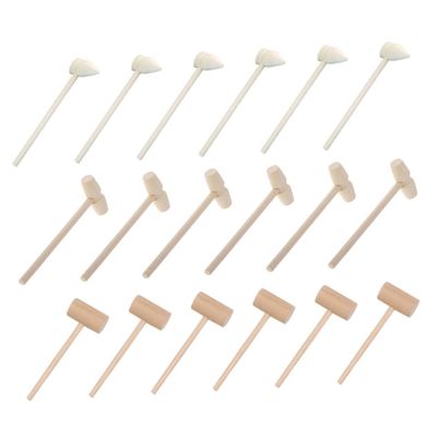 TOYANDONA 24pcs Mini Wooden Crab Hammers for Boy Girl Lightweight Craft Tools Educational Toy for Creative Play for Party Activities and Handmade Projects