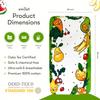100% Cotton Fitted Crib Sheet, Happy Harvest Fruit and Veggie Theme, Breathable Baby Nursery Bedding, Standard 52 x 28 in Crib Fit view 4