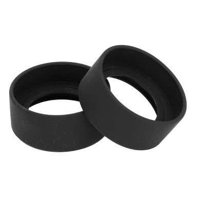 2 Pcs Stereo Microscope Eyepiece Eyeshields Rubber Clear Comfortable Material with 44mm Diameter Suitable for 40-42mm Interface Flat Angle Easy Replacement