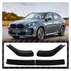3Pcs Compatible For BMW X2 U10 Side Skirt Spoiler Front Lip Diffuser Glossy Black 2023 2024 2025 view 2