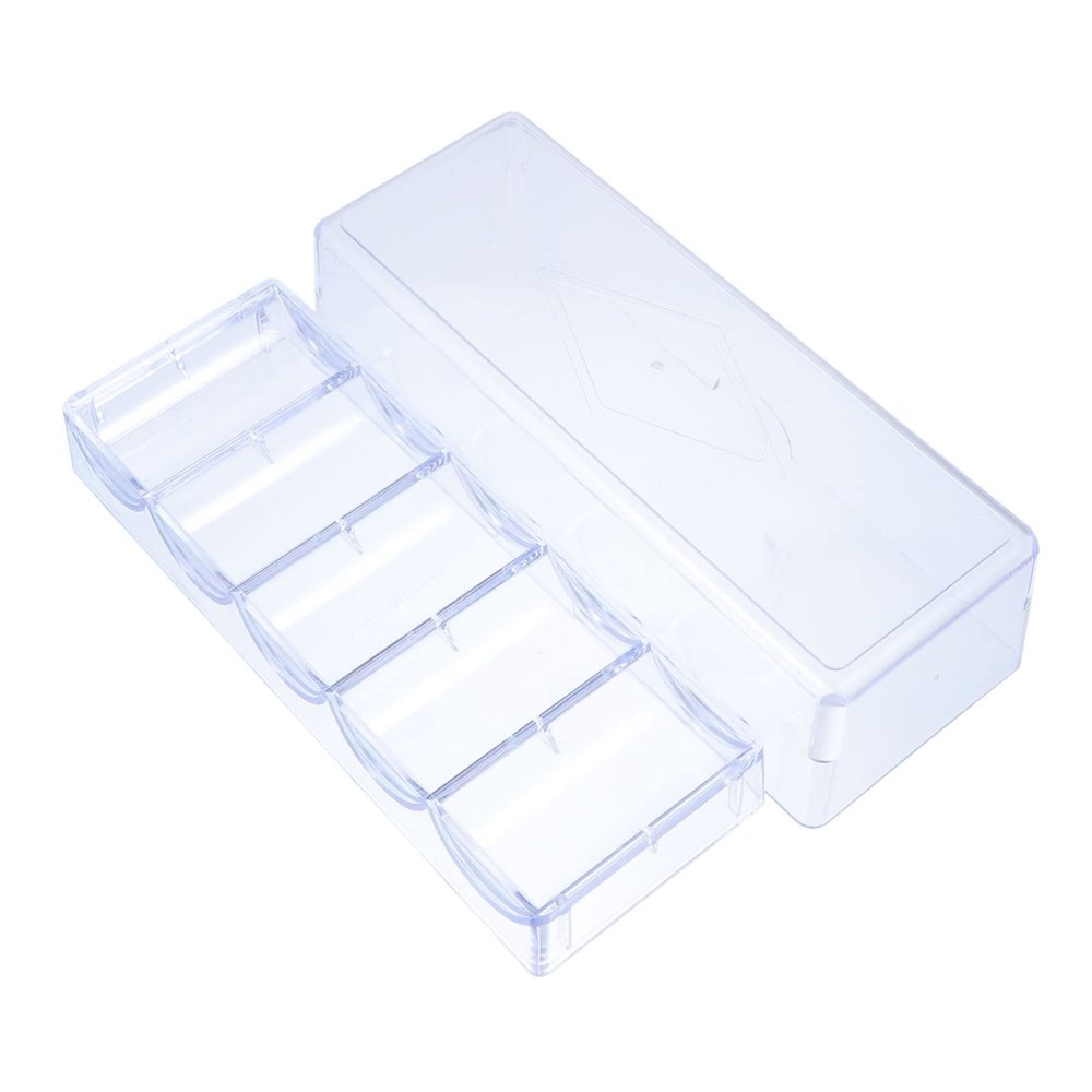 COSMEVIVI 1pc Mahjong Chips Organizer Cover Transparent Storage Design for Easy Classification and Travel Protects and Organizes Your Game Chips