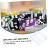 COSMEVIVI 1pc Mahjong Chips Organizer Cover Transparent Storage Design for Easy Classification and Travel Protects and Organizes Your Game Chips view 2