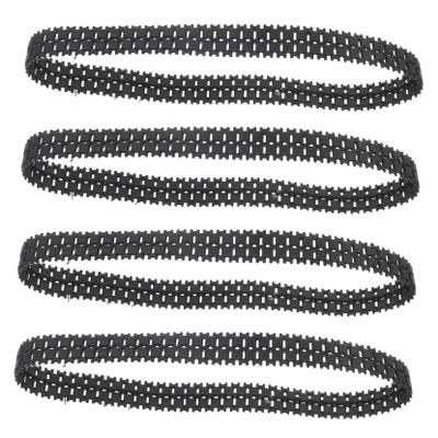 TOYANDONA 4pcs Rubber Tank Tracks for DIY Robot Models Replacement Tracks for Remote Control Tank Toys Traction Various Terrains for Projects