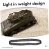 TOYANDONA 4pcs Rubber Tank Tracks for DIY Robot Models Replacement Tracks for Remote Control Tank Toys Traction Various Terrains for Projects view 2