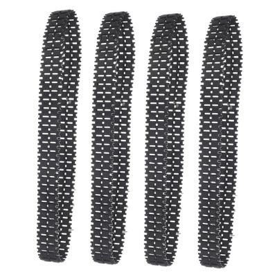 Abaodam 4pcs DIY Tank Track Replacement for Robot Car Rubber Crawler Tracks Smooth Surface for DIY Tank Remote Control