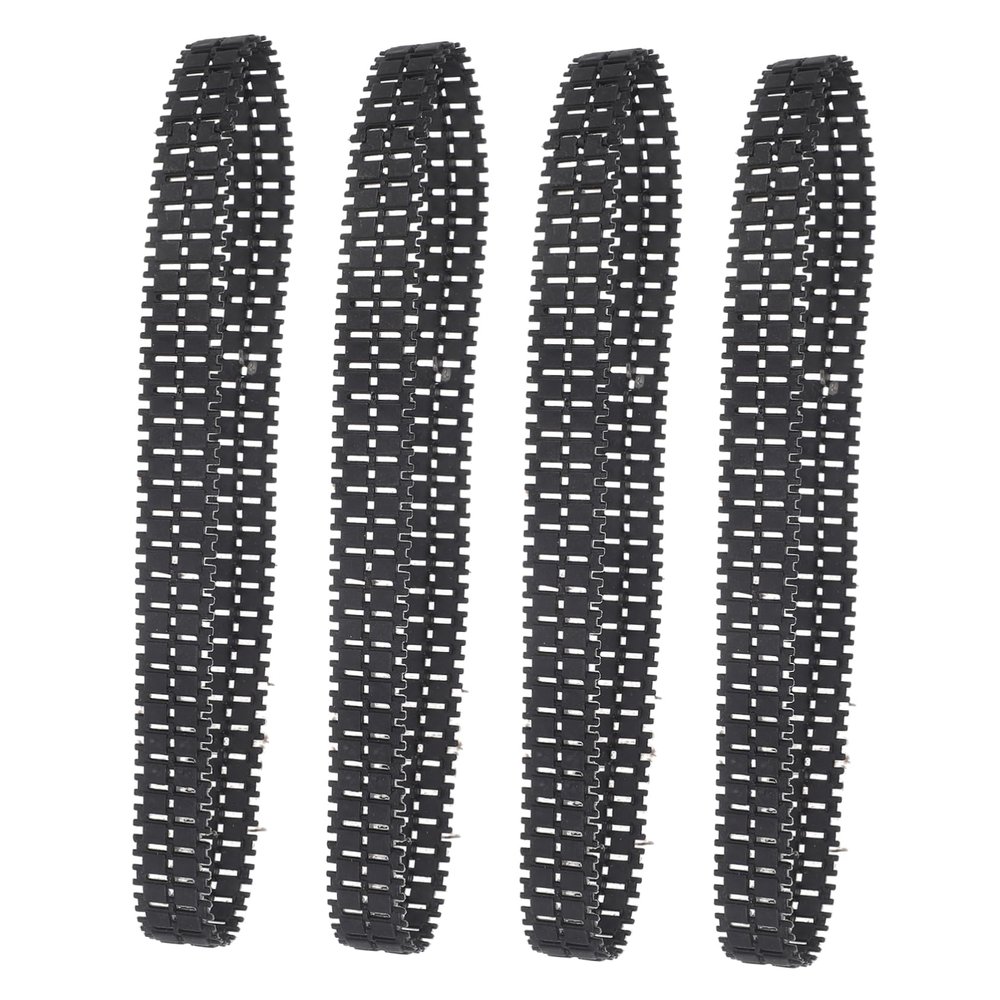 Abaodam 4pcs DIY Tank Track Replacement for Robot Car Rubber Crawler Tracks Smooth Surface for DIY Tank Remote Control