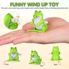 ifundom 2pcs Cute Wind-up Frog Toys for Boys and Girls Creative Clockwork Frog Toy Educational for Boys Girls view 3