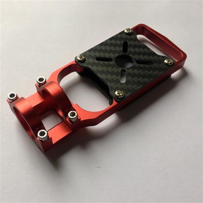 TYXTTGY Drone Motor Part, Aluminum Alloy Drone Motor Mount Seat for DIY Quadcopter Drone Frame Kit - Compatible 20mm/22mm/25mm Carbon Tube(22 mm red)