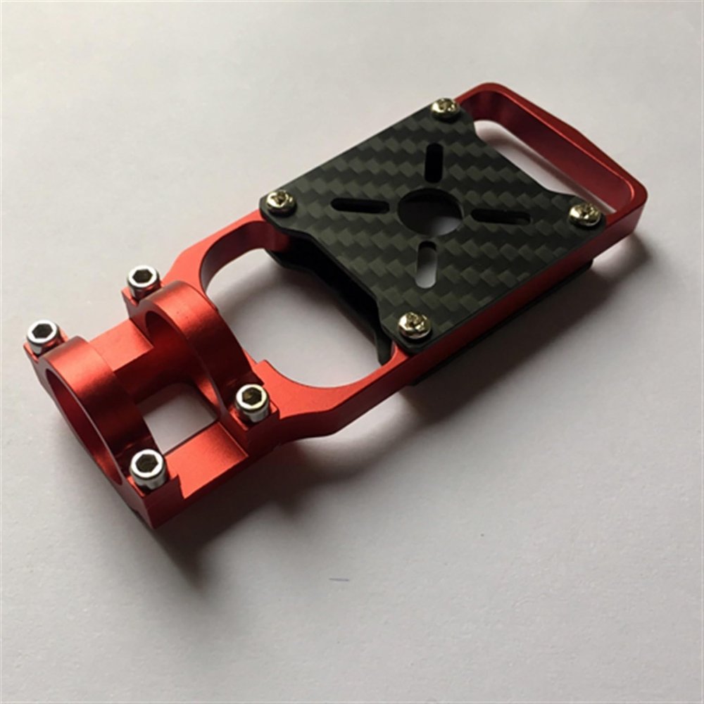TYXTTGY Drone Motor Part, Aluminum Alloy Drone Motor Mount Seat for DIY Quadcopter Drone Frame Kit - Compatible 20mm/22mm/25mm Carbon Tube(22 mm red)
