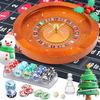 Proshine 18" Wooden Roulette Wheel Set with 47.2 * 23.6 Roulette Tablecloth 100pcs Poker Chips Roulette Win Marker Dual Balls Casino Game Sets Smooth Rotation Roulette Wheel for Family & Party Fun view 1