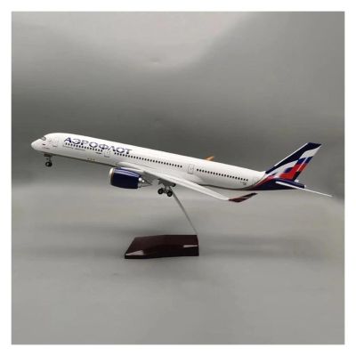 Scale Aircraft 47cm 1:142 for Russia Airlines A350 Airbus Model Diecast Resin Airplane Simulated Scale Aircraft Suitable for Display(No Light)