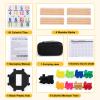 OZFRHO Mexican Train Dominoes Set with 91 Number Tiles, 4 Wooden Racks, Double 12 Dominoes Game Set for Family Fun, Parties, and Travel view 3