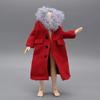 1/12 Scale Female Clothes Red Fur Collar Trench Coat Clothing Model for 6-inches Action Figure Body, Fashion Stylish Windbreaker Jacket 6" Action Figure 1/12 Clothing Accessory Costume Outfit view 1