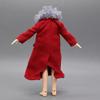 1/12 Scale Female Clothes Red Fur Collar Trench Coat Clothing Model for 6-inches Action Figure Body, Fashion Stylish Windbreaker Jacket 6" Action Figure 1/12 Clothing Accessory Costume Outfit view 2