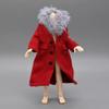 1/12 Scale Female Clothes Red Fur Collar Trench Coat Clothing Model for 6-inches Action Figure Body, Fashion Stylish Windbreaker Jacket 6" Action Figure 1/12 Clothing Accessory Costume Outfit view 3