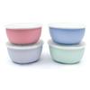 Elk and Friends Stainless Steel Bowls + Silicone Sleeve and Storage Lid | Baby, Toddler, Kids | Cereal & Snack Bowls | Storage Containers | Dishwasher Safe | 4 Pack view 1
