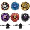 Gyros 6 Pack Battling Tops Metal Fusion Starter Set with Stickers Two Launchers view 1