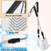 CIEOVO 2 Pack Shark Tooth Sifter Clam Rake and Beach Sand Sifter Sand Scoop Shell Scooper for Summer Beach Scoop Shovel Sifter Tool Picking Up Shells view 4