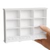 1:12 Scale Dollhouse Bookshelf, Multi-Functional Dollhouse Book Shelf for Displaying Mini Books and Accessories, Great Addition to Your Dollhouse Furniture Collection view 1
