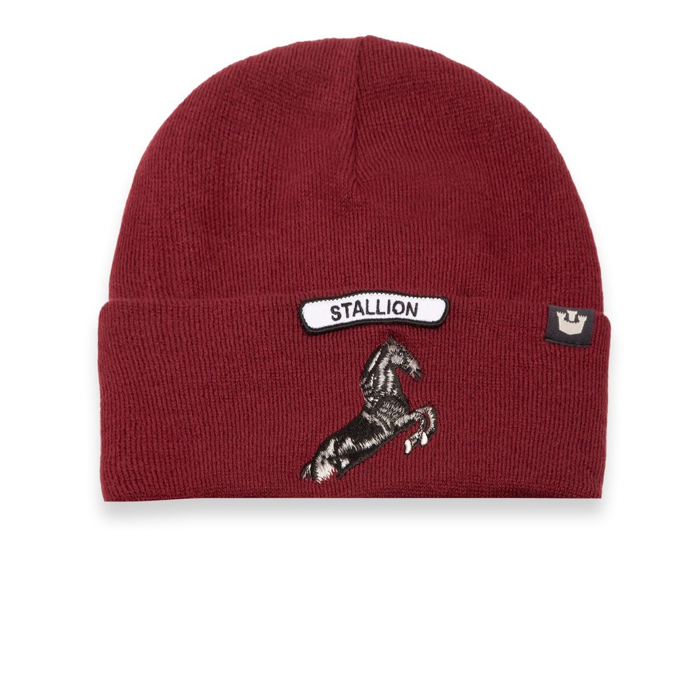 Goorin Soft Rock Stallion Beanie, Burgundy, One Size, Unisex