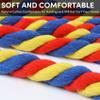 40FT Tug of War Rope for Adults,Tag o War Ropes,Tug a War Rope,Soft Natural Twisted Cotton Ropes Games for Team Building Activities, Carnival Party, Family Reunion,Yard Games(Red/Yellow/Blue) view 4