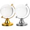 Educational World Globe with Stand, Decorative Globe for Students, Teachers, and Home Decor (Transparent, E) view 1