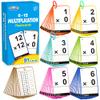 BenBen Multiplication Flash Cards 0-12, 91 Cards, Times Table Flash Cards with Rings, Multiplication Practice for Kids 8-12, 2nd 3rd 4th 5th 6th Grade, Math Flashcards for Homeschool Classroom view 1