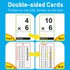 BenBen Multiplication Flash Cards 0-12, 91 Cards, Times Table Flash Cards with Rings, Multiplication Practice for Kids 8-12, 2nd 3rd 4th 5th 6th Grade, Math Flashcards for Homeschool Classroom view 2