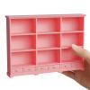 1:12 Scale Dollhouse Bookshelf, Classic Doll House Bookcase & Versatile Dollhouse Furniture Decor, Interesting Christmas & Birthday Gift for Kids view 1