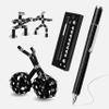 Fidget Pen, Magnetic Pen Magnetic Toy Pen, Multifunctional Deformable Magnet Fidget Toys, Novel Cool Gadget Pen, Valentine Gifts for Kids Easter Basket Stuffers (Black) view 1