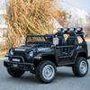 2-Seater Kids Electric Car with Bluetooth & Remote Control, 24V 4WD Off-Road Ride On Truck, LED Headlights, 4 Powerful Motors, Gift for Boys Girls, Black view 2