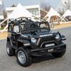 2-Seater Kids Electric Car with Bluetooth & Remote Control, 24V 4WD Off-Road Ride On Truck, LED Headlights, 4 Powerful Motors, Gift for Boys Girls, Black view 3