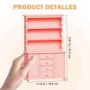 1:12 Scale Doll House Bookshelf, Bookshelf Dollhouse for Dollhouse Library, Living Room, Doll House Book Shelf with Realistic Details view 3