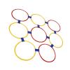 10PCS Kids Exercise Hoops Jumping Hopscotch Game Rings for Sensory Training Physical Fitness (Large) view 1