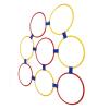 10PCS Kids Exercise Hoops Jumping Hopscotch Game Rings for Sensory Training Physical Fitness (Large) view 3