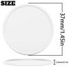 500 Custom Poker Chips, Personalized Drink Tokens with Own Logo, Image and Text, Double Side UV Full Color Printing Drink Chips for Bar, Party, Business Cards, Company Logo and Promotions (White) view 2