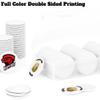 500 Custom Poker Chips, Personalized Drink Tokens with Own Logo, Image and Text, Double Side UV Full Color Printing Drink Chips for Bar, Party, Business Cards, Company Logo and Promotions (White) view 4