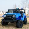 12V 7AH Kids Ride-On Truck Jeep, Electric Car with Parent Remote Control, Spring Suspension, LED Lights, Bluetooth, Music, Blue view 2