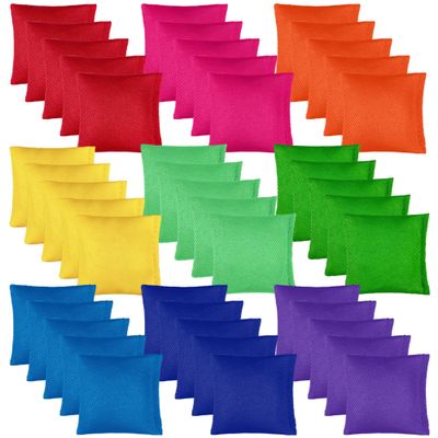 45 PCS Small Colorful Nylon Bean Bags Bulk Bean Bag Hand Toss for Sports Outdoor